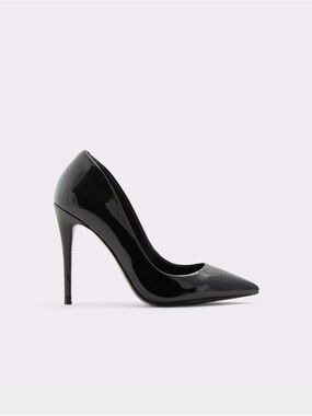 Aldo Black Patent Pointed-Toe Stiletto Pump